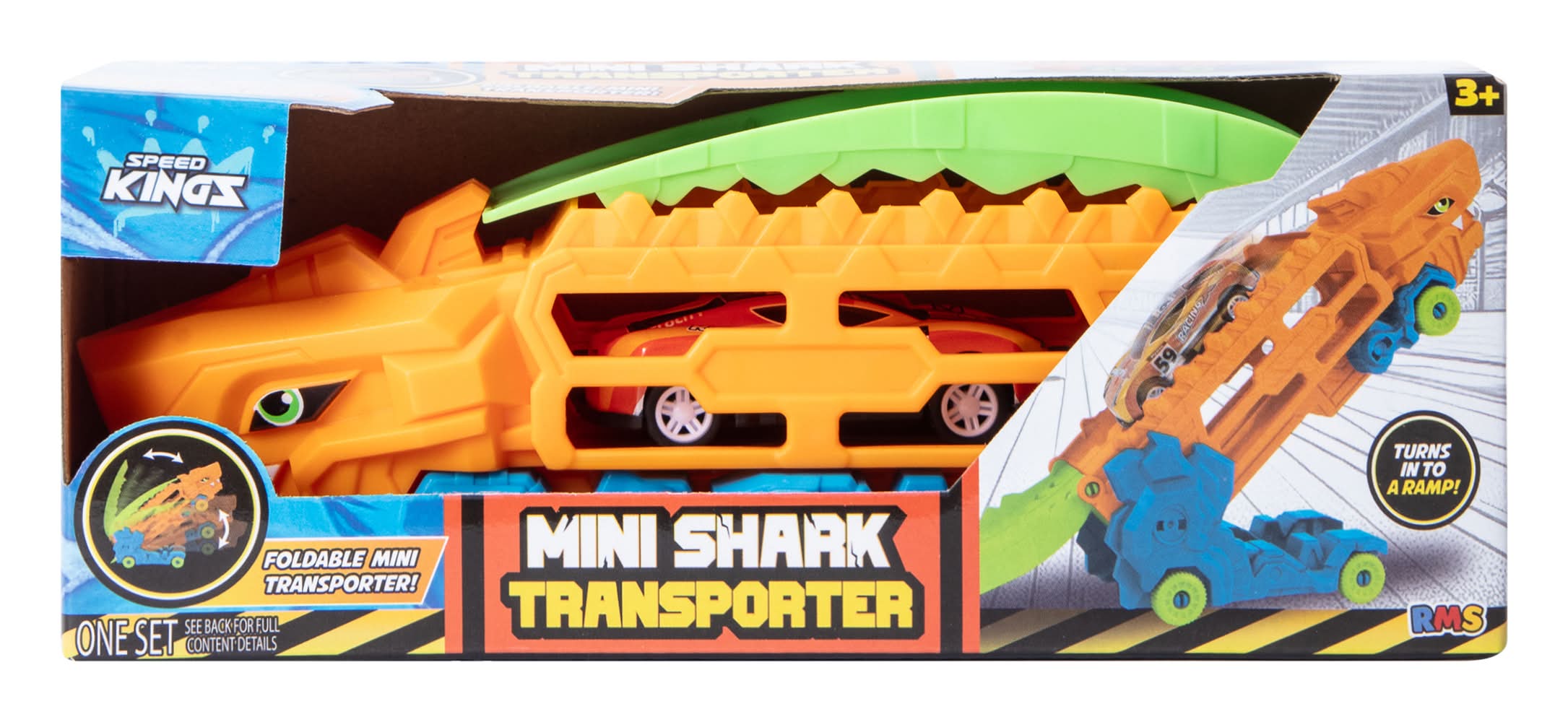Mini Shark Transporter Toy Set Orange