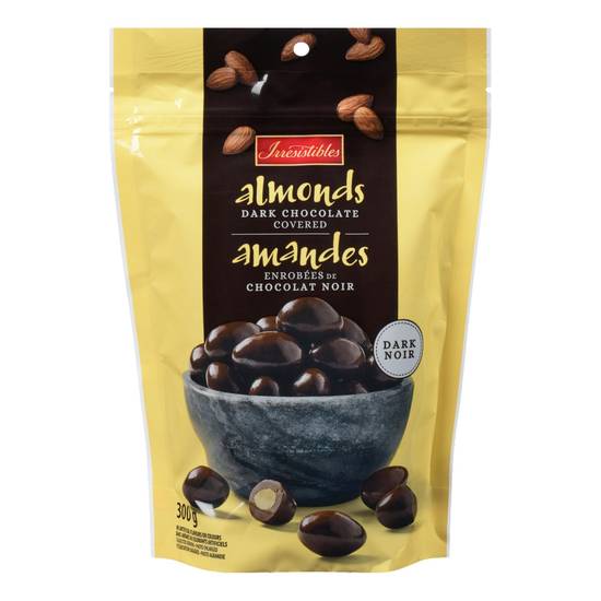 Irresistibles · Noir amande (125 mL) - Almond dark chocolate bar (300 g)