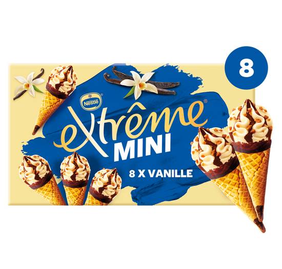 Nestlé - Cône extrême mini vanille (8 pièces)