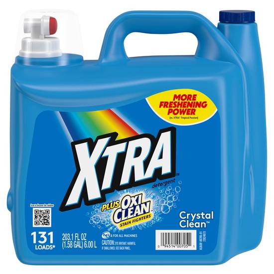 Xtra Plus Oxiclean Loads Liquid Laundry Detergent