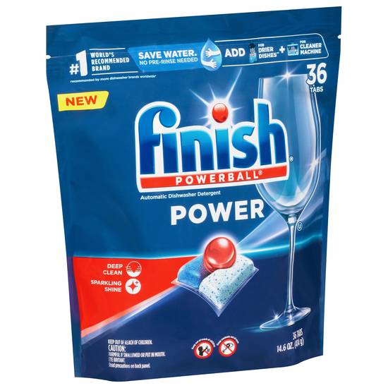Finish Powerball Power Automatic Dishwasher Detergent