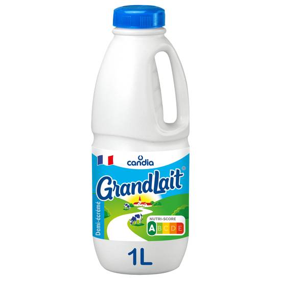 Candia - Grandlait lait demi écrémé stérilisé (1 L)