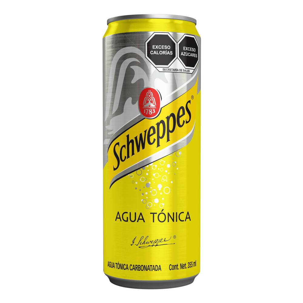 Schweppes agua tónica (lata 355 ml)