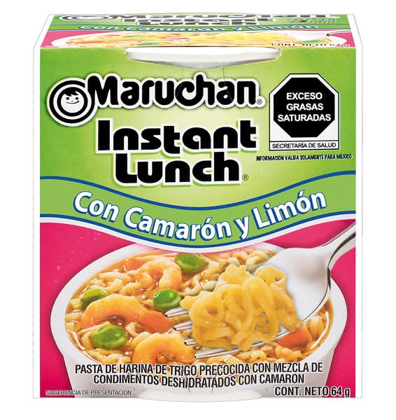 Maruchan · Instant lunch pasta precocida, camarón-limón (64 g)