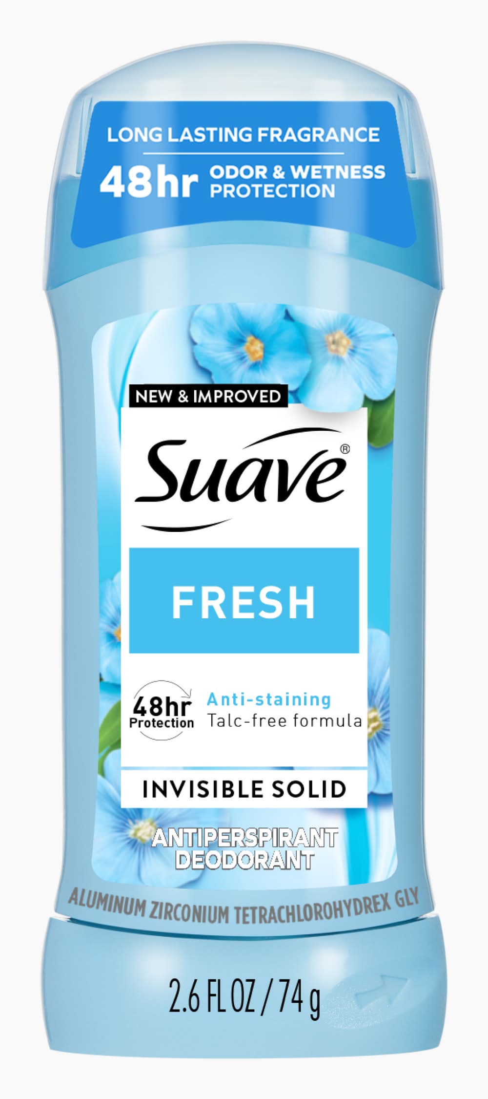 Suave Antiperspirant Deodorant Fragrance, Fresh, Women (2.6 fl oz)