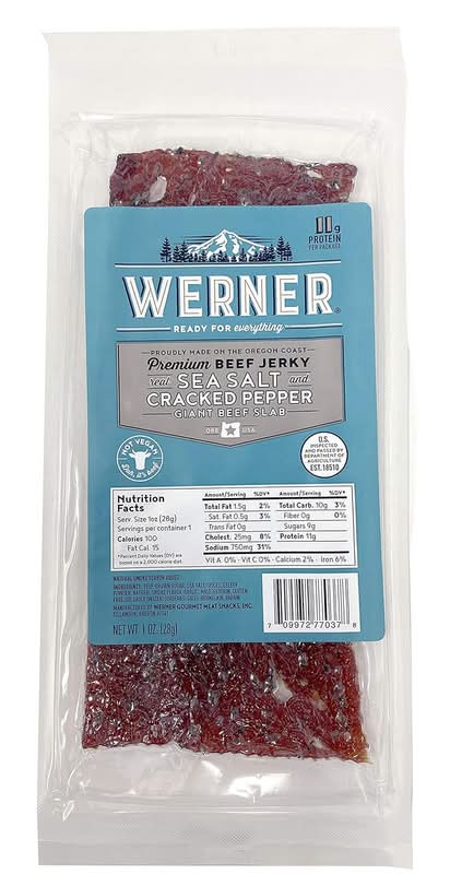 Werner Peppered Beef Jerky 1.2oz