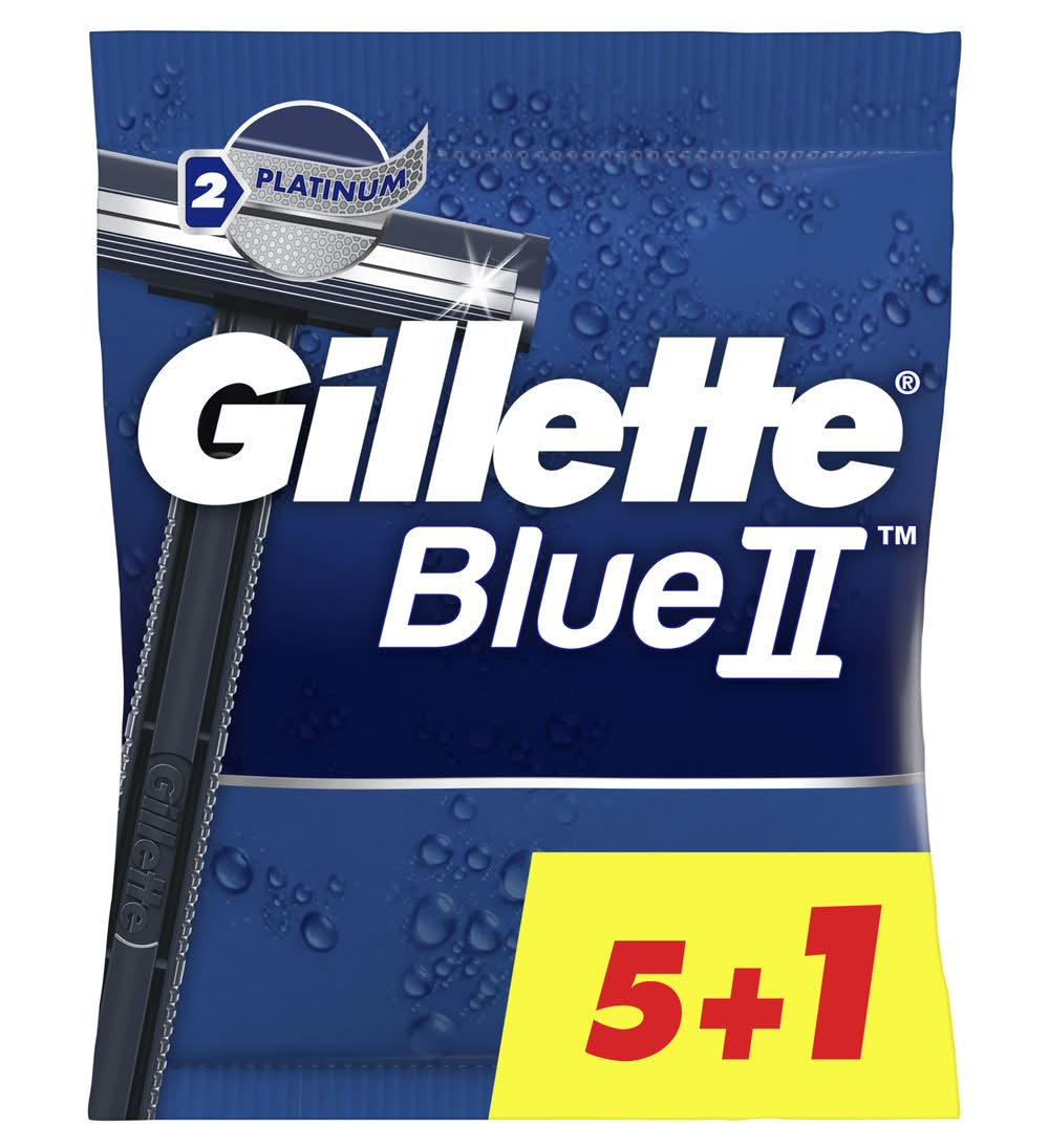 Lâminas Descartáveis Blue II Gillette (emb. 6 un)