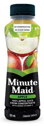 Minute Maid 100% Juice, Apple (355 ml)