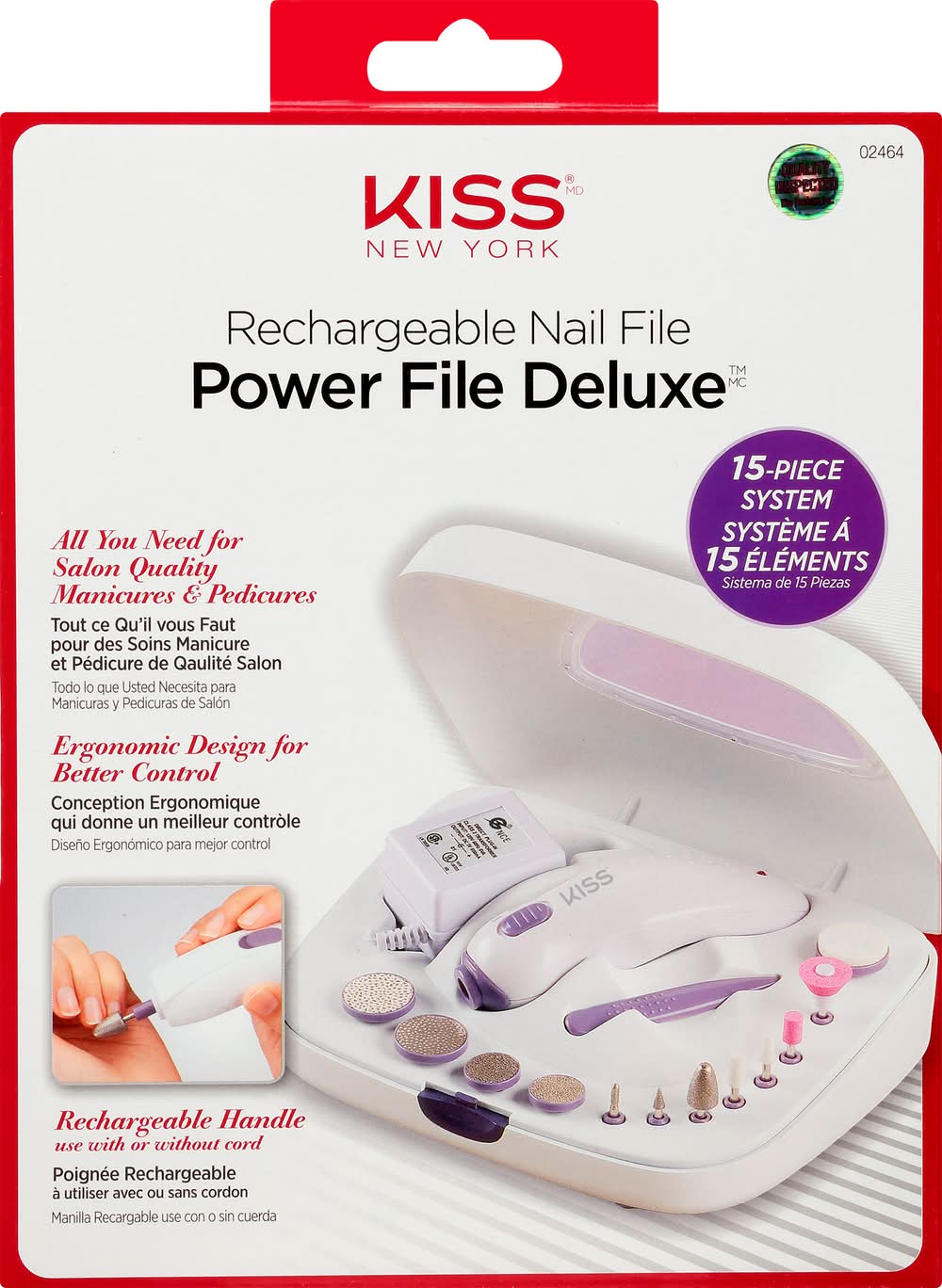 KISS Power File Deluxe Rechargeable Nail File (1.69 lbs, 15 ct)