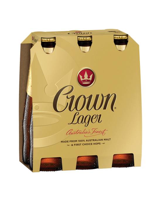 Crown Lager Bottle 6x375ml