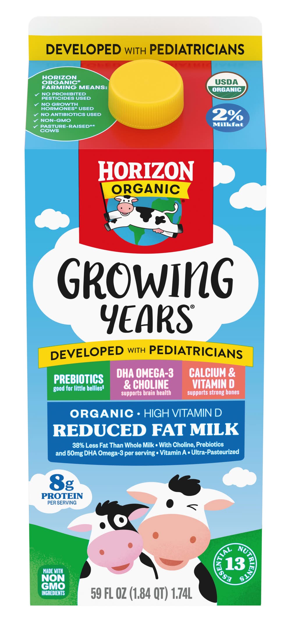 Horizon Organic Growing Years 2% Reduced Fat Milk (59 fl oz)