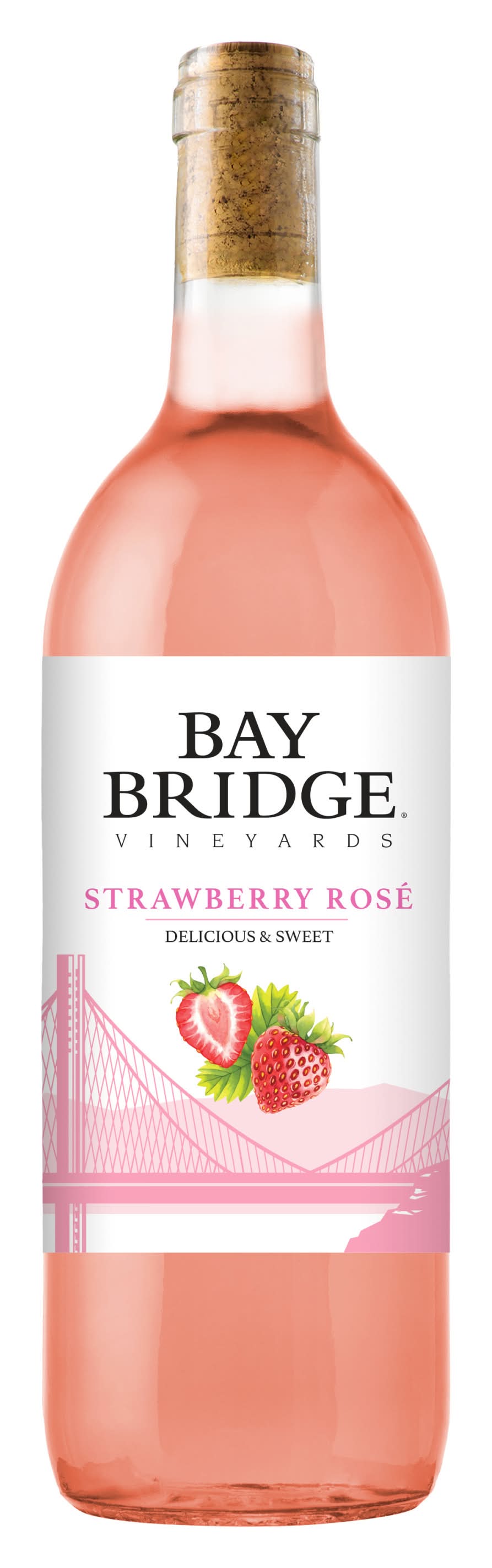 Bay Bridge Moscato Wine, Strawberry (750 ml)