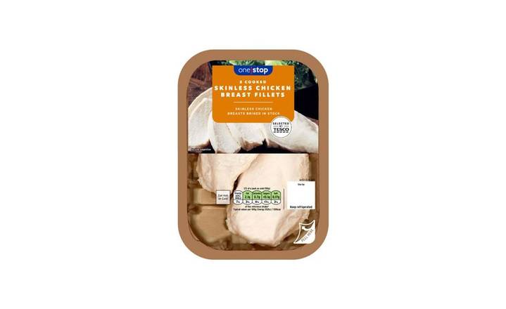 One Stop 2 Cooked Skinless Chicken Breast Fillets 220g (403145) 