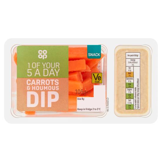 Co-op Carrots & Houmous Dip (105g)