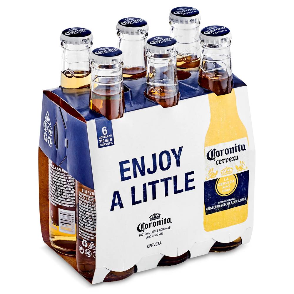 Cerveza Mexicana Coronita Botella 6 X 21 Cl