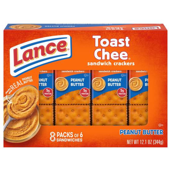 Lance Peanut Butter Sandwich Crackers, (8 ct)