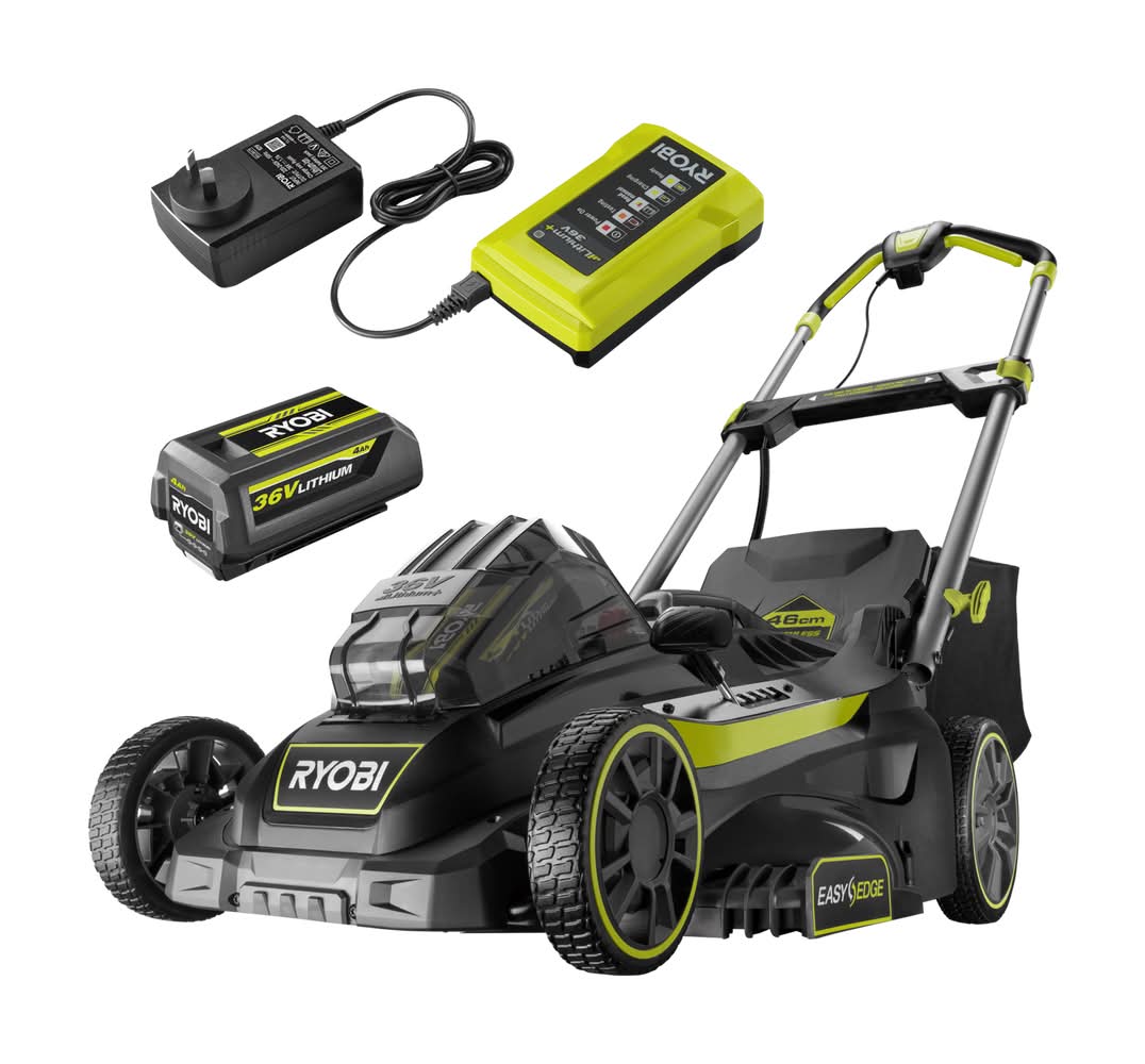 Ryobi 36V 46cm Brushless Lawn Mower 4.0Ah Kit RLM36X46BL