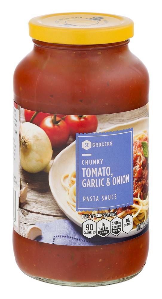 SE Grocers Chunky Tomato Garlic & Onion Pasta Sauce (24 oz)