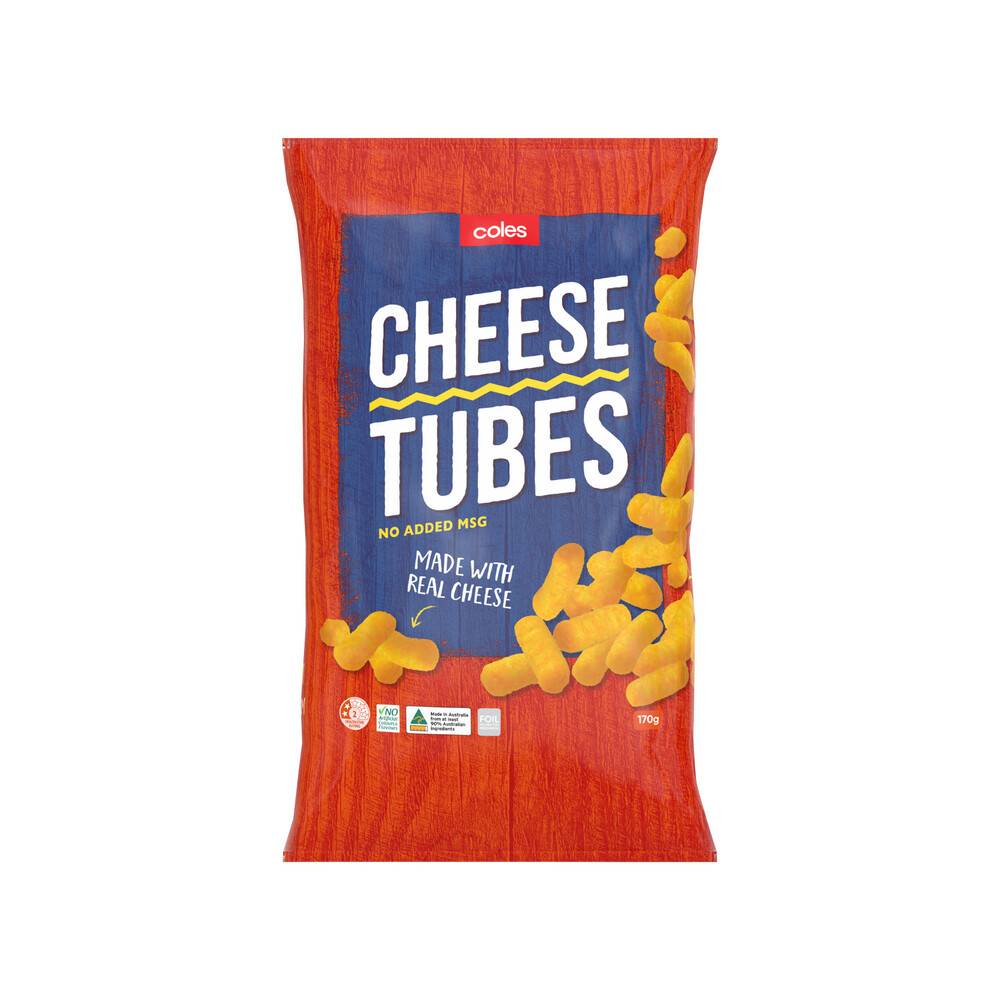 Coles Cheese Tubes 170g