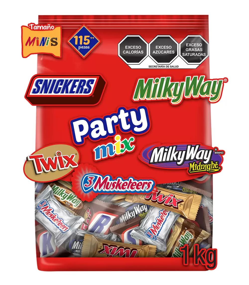 Mars · Chocolates party mix, Minis (115 un)