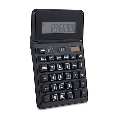 Staples 12-digit Solar and Battery Basic Calculator