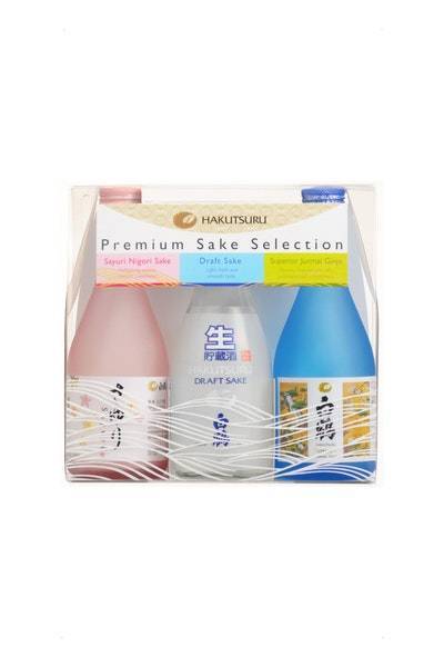 Hakutsuru Premium Saké Selection (3x 900ml bottles)