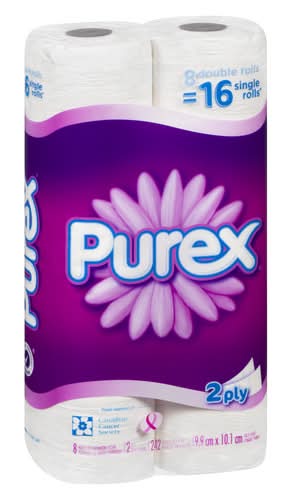 Purex Double Roll Toilet Paper (2 ct)