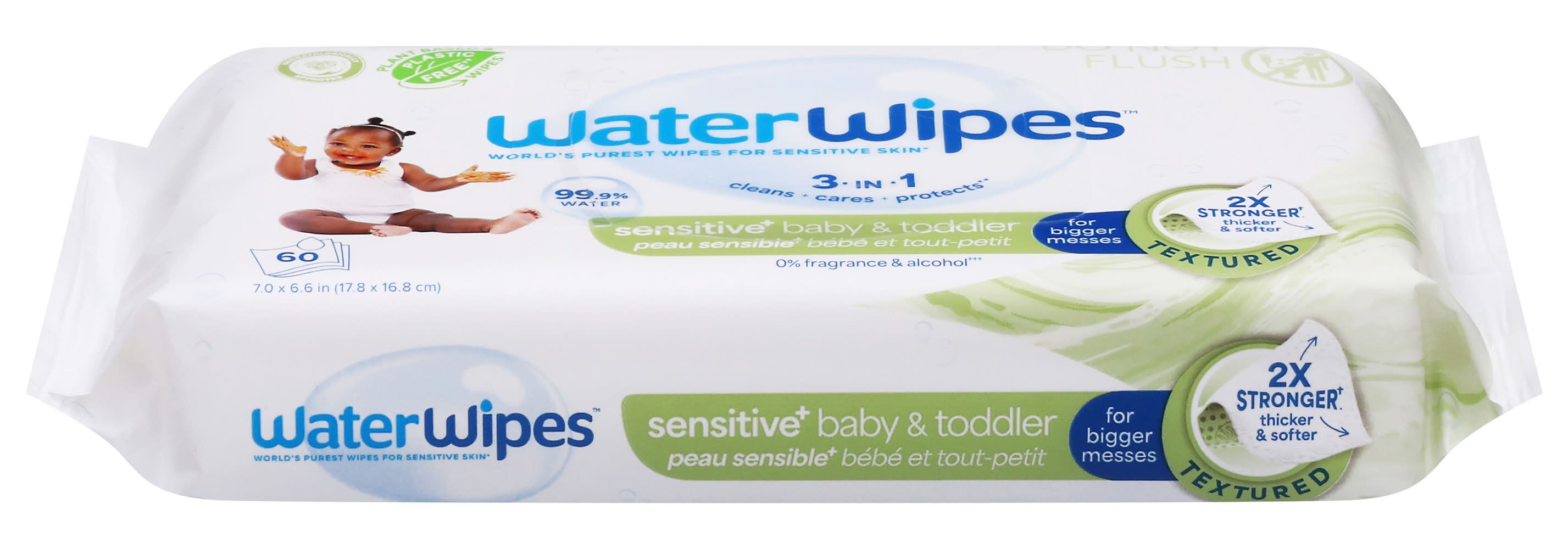 WaterWipes Biodegradable Textured Clean Toddler & Baby Wipes (1.1 lbs)