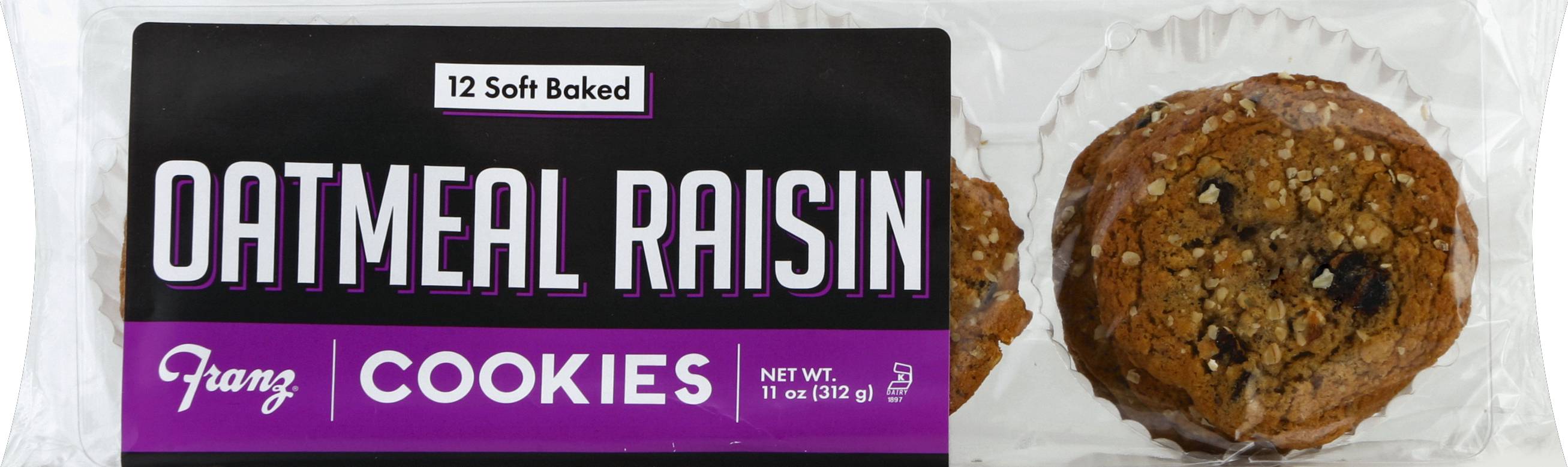 Franz Oatmeal Raisin Cookies (11 oz, 12 ct)