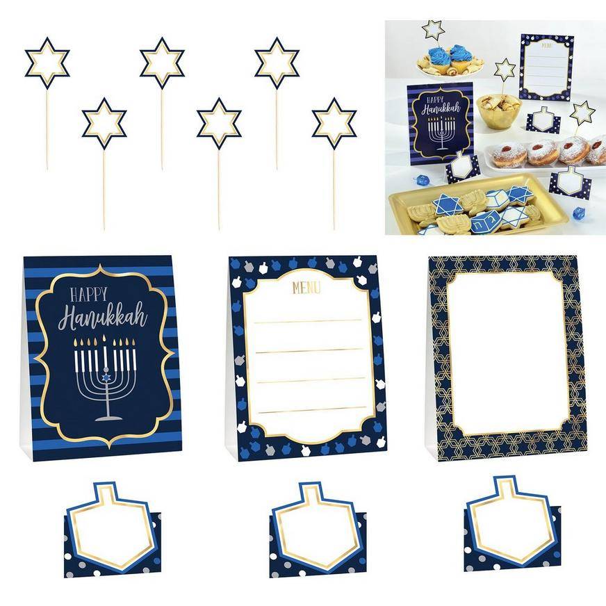 Hanukkah Buffet Decorating Kit 12pc