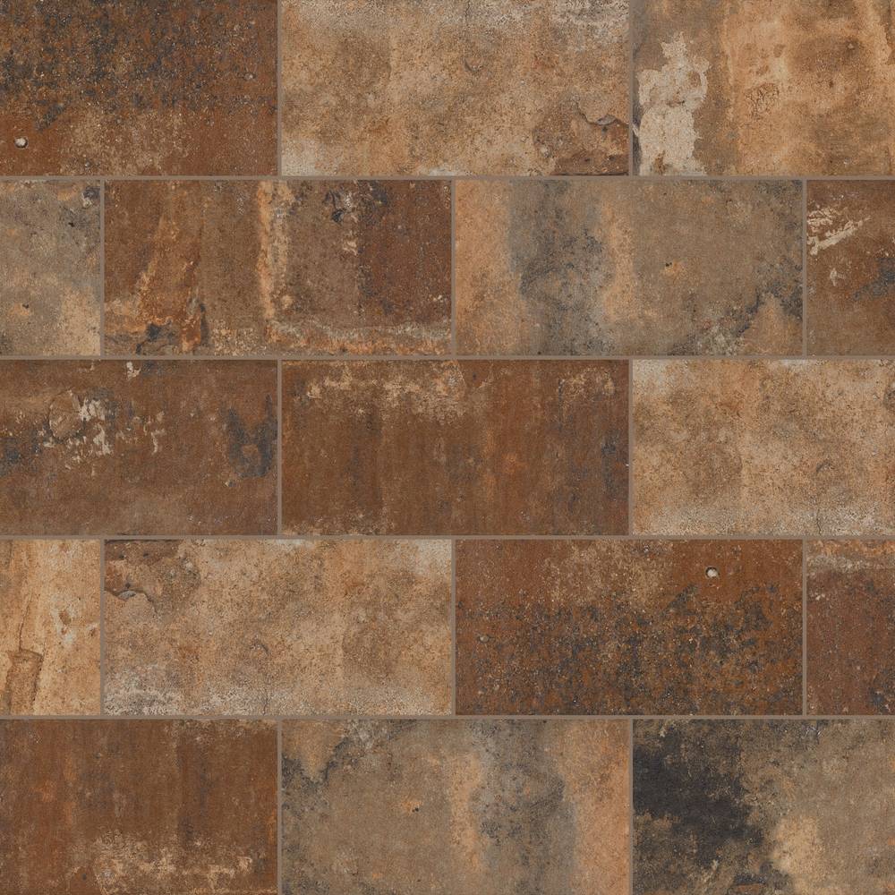 allen + roth Wright City Brown 4-in x 8-in Matte Porcelain Stone Look Floor and Wall Tile (0.22-sq. ft/ Piece) | WR30RCT48MTLW