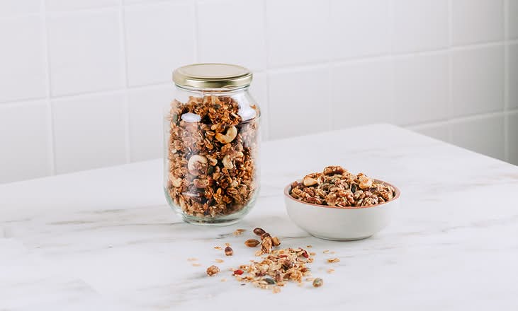 Granola salgada frasco