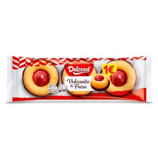 Vulcanitos de fresa Dulcesol bolsa 143 g