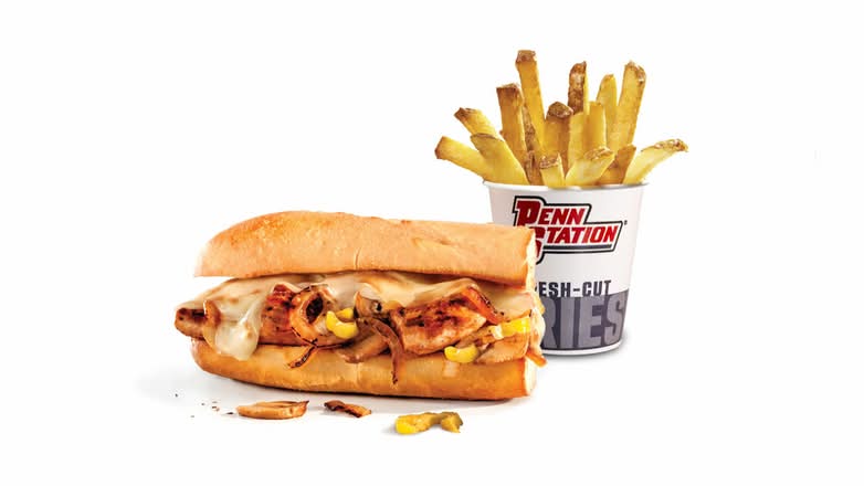 Chicken Philly Sub & Small Fresh Cut Fries Penn Pair