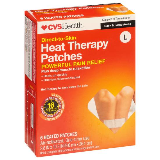 Cvs Health Large Heat Therapy Patches (6 ct)