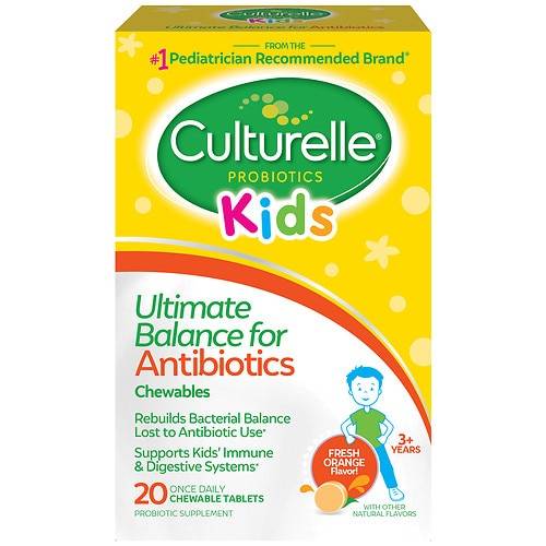 Culturelle Kids Ultimate Balance Probiotic for Antibiotics Chewables Orange - 20.0 ea