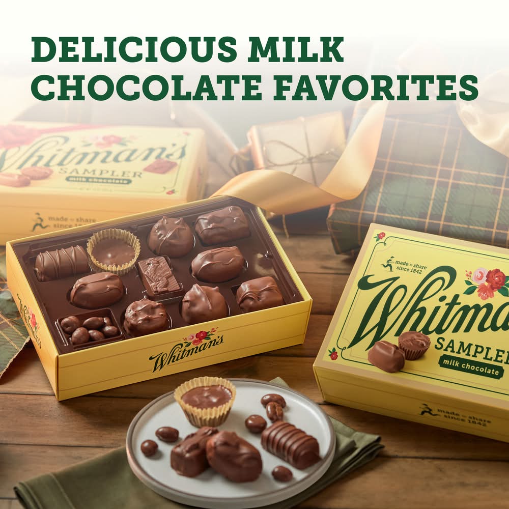 Whitman's Sampler Milk Chocolates - Delivery in Under an Hour | Candy ...