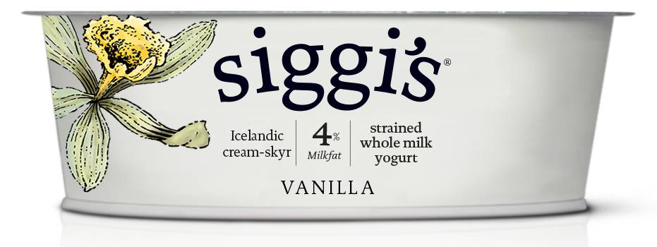 siggi's Strained Whole Milk Yogurt, Vanilla (4.4 oz)