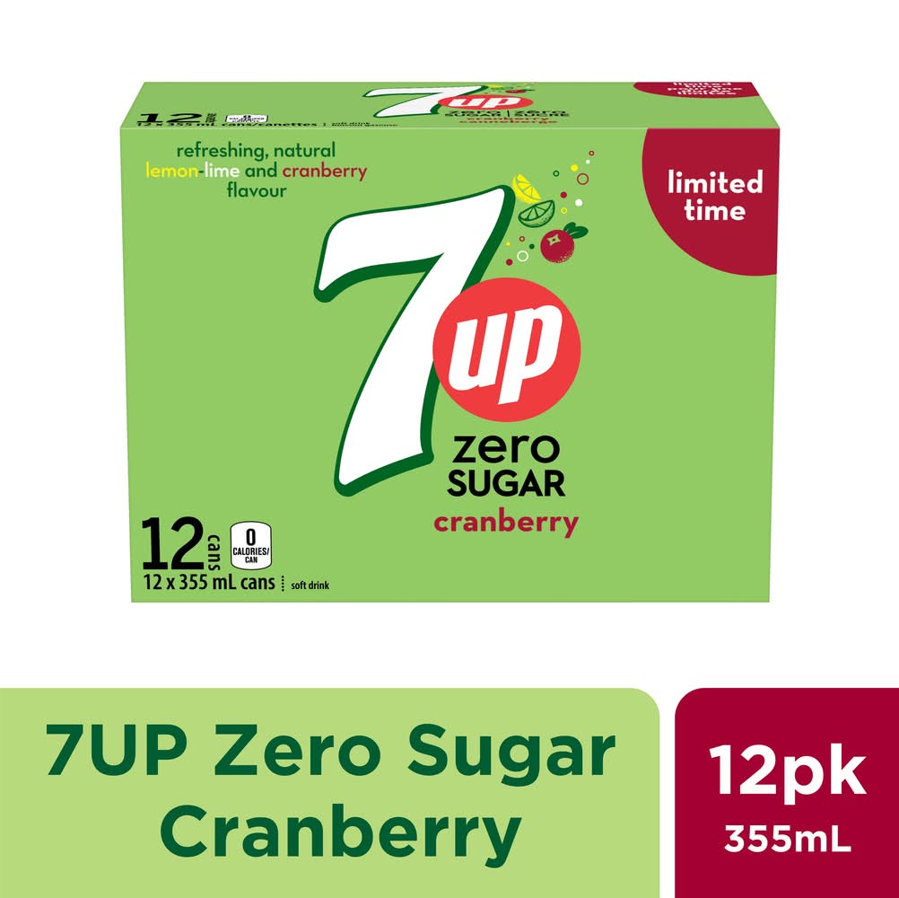 7UP Soft Drink, Cranberry (12 x 4.26 L)
