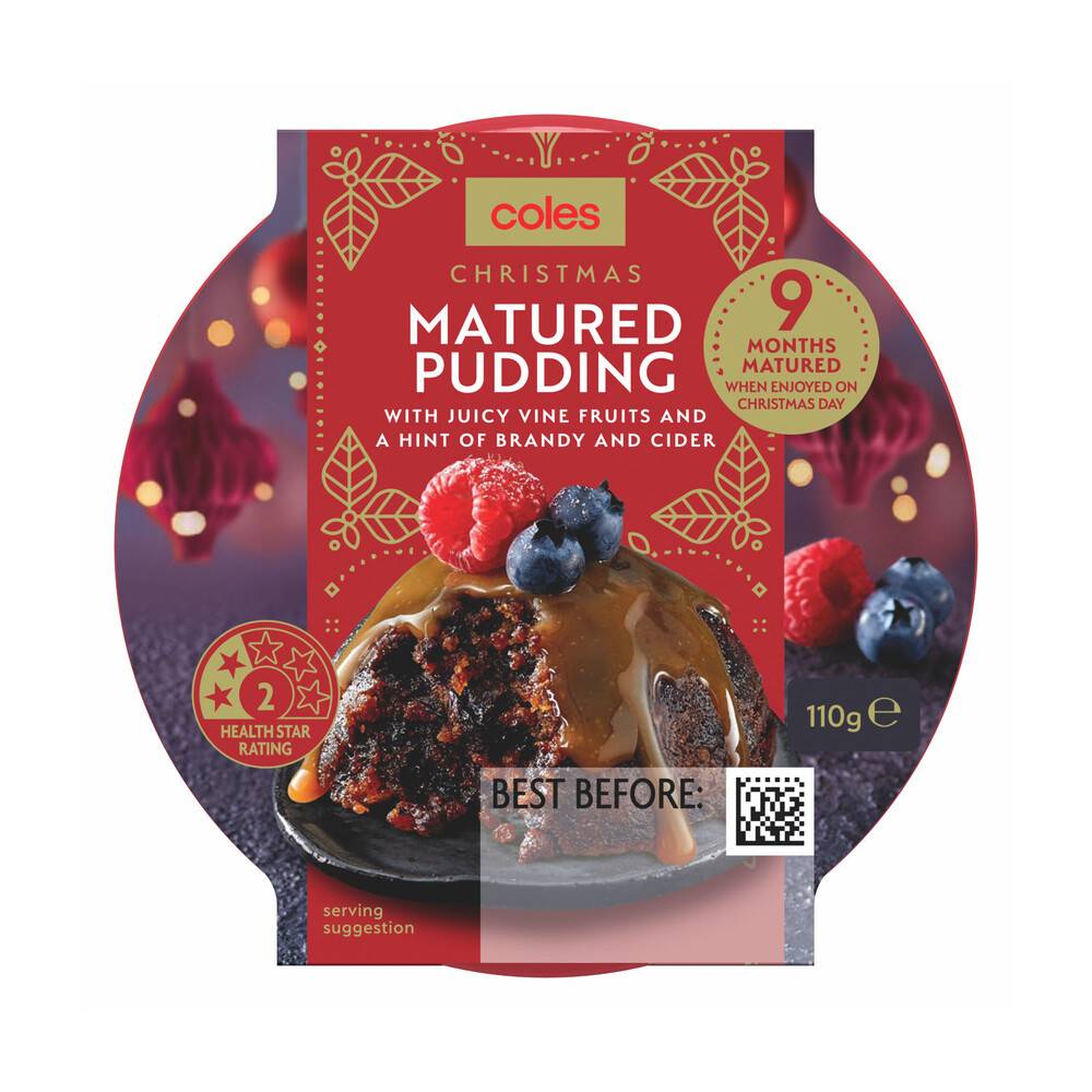 Coles Christmas Matured Pudding, Small (110g)