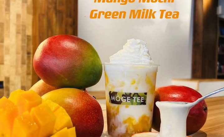 M1. Mango Mochi Green Milk Tea 芒果糯糯奶绿