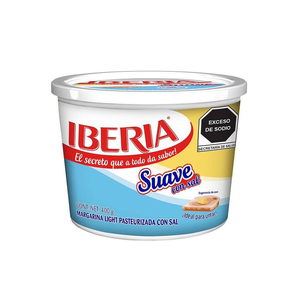Iberia margarina con sal suave (bote 400 g)