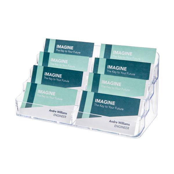 Deflecto 8-Compartment Business Card Holder