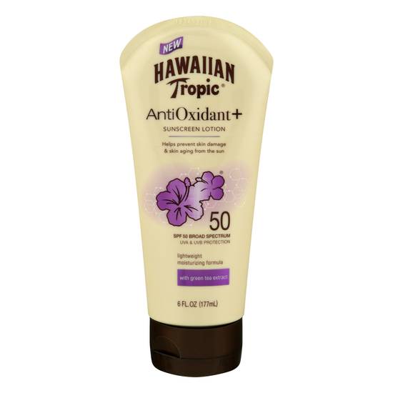 Hawaiian Tropic Antioxidant+ Sunscreen Lotion Spf 50 (6 fl oz)