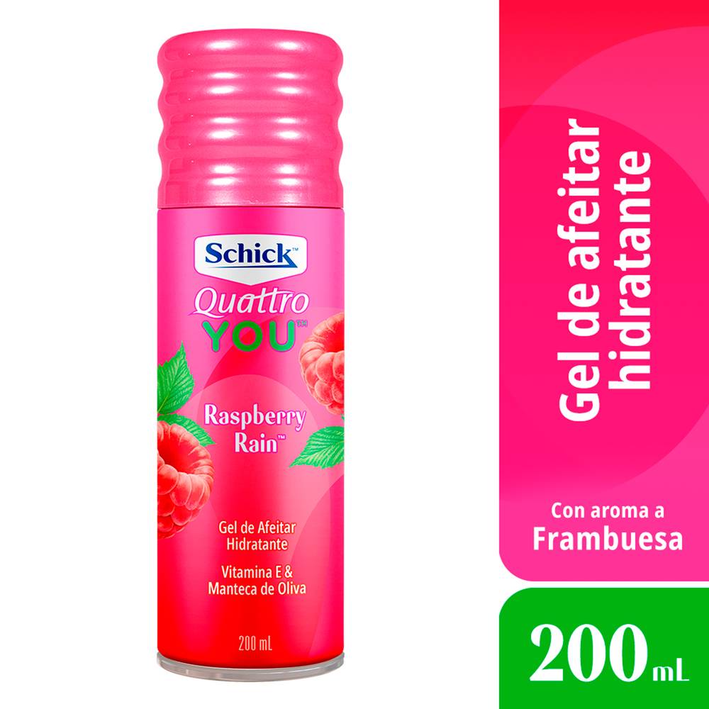 Schick gel afeitar raspberry rain (200 ml)