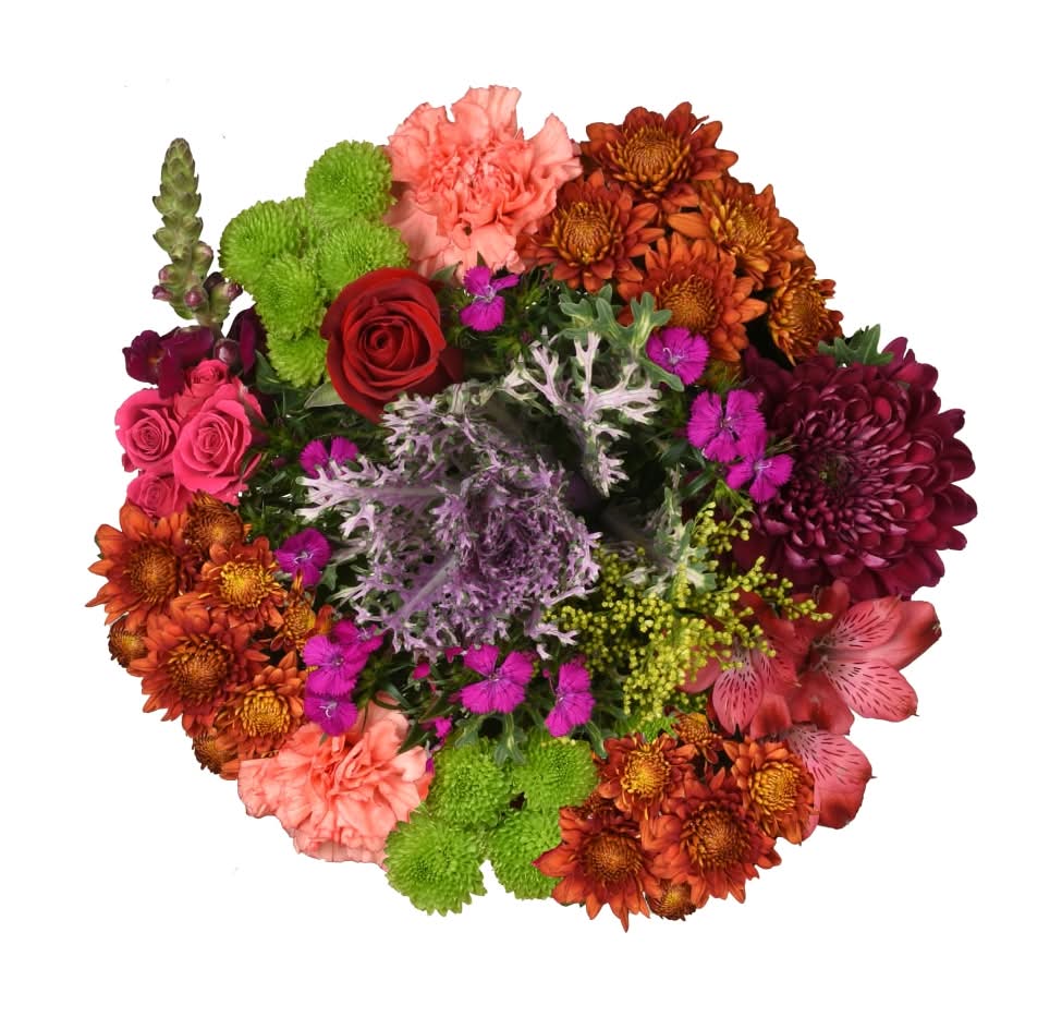 Bloom Haus Yellow Orange Pink Flowers Sweet Bouquet, 16 stem (16 ct)