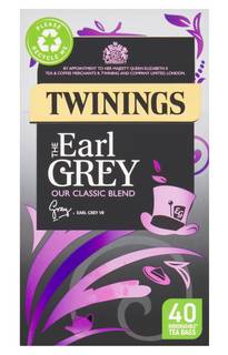 Twinings The Earl Grey 40 Plant-Based Tea Bags 100g