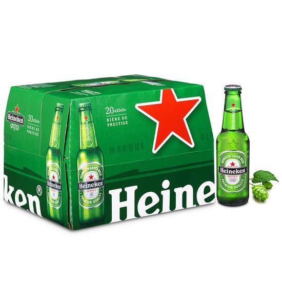 Heineken bière blonde premium pack 20x25 cl 5°