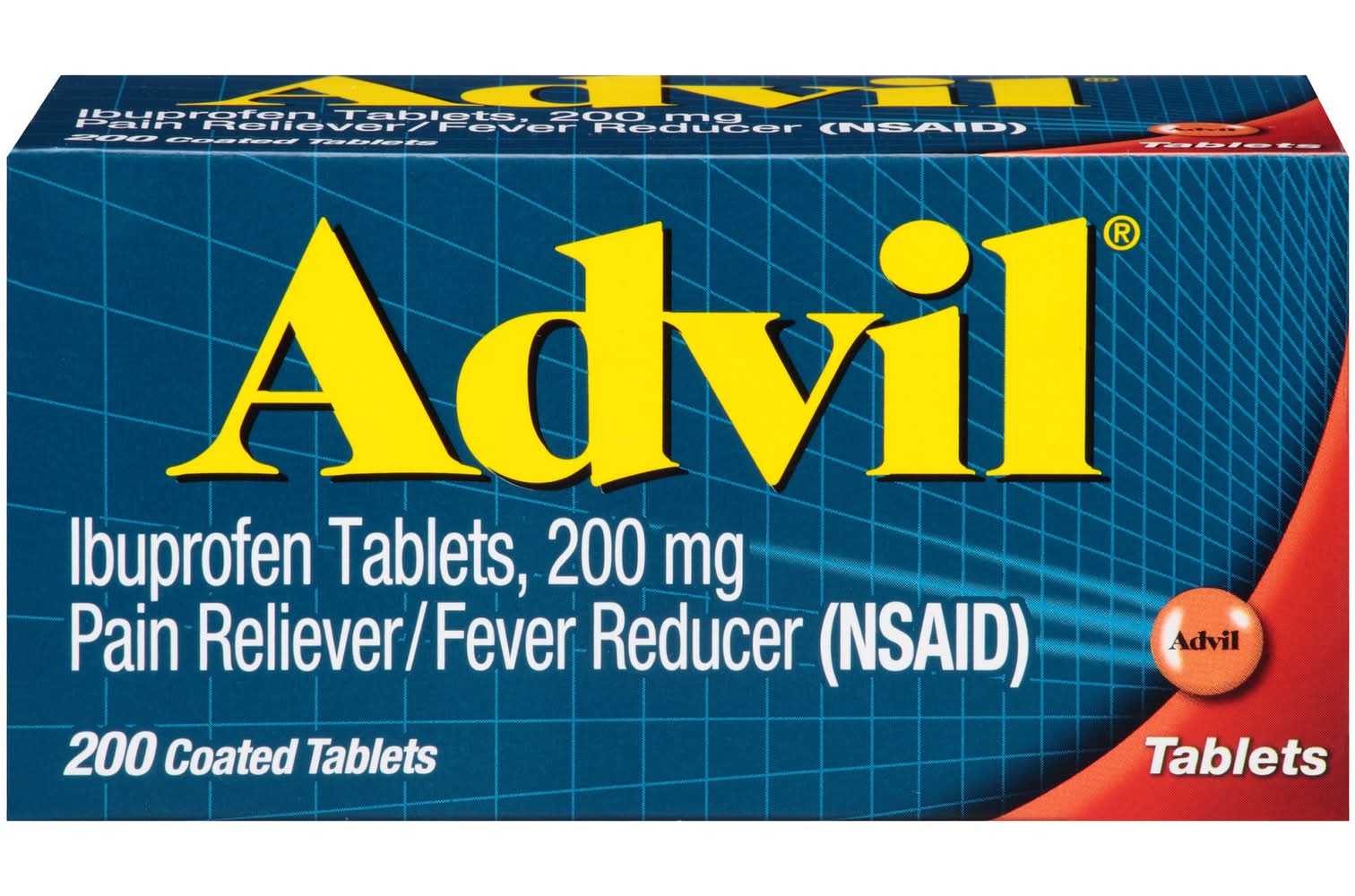 Advil Ibuprofen Tablets 200 mg (200 ct)