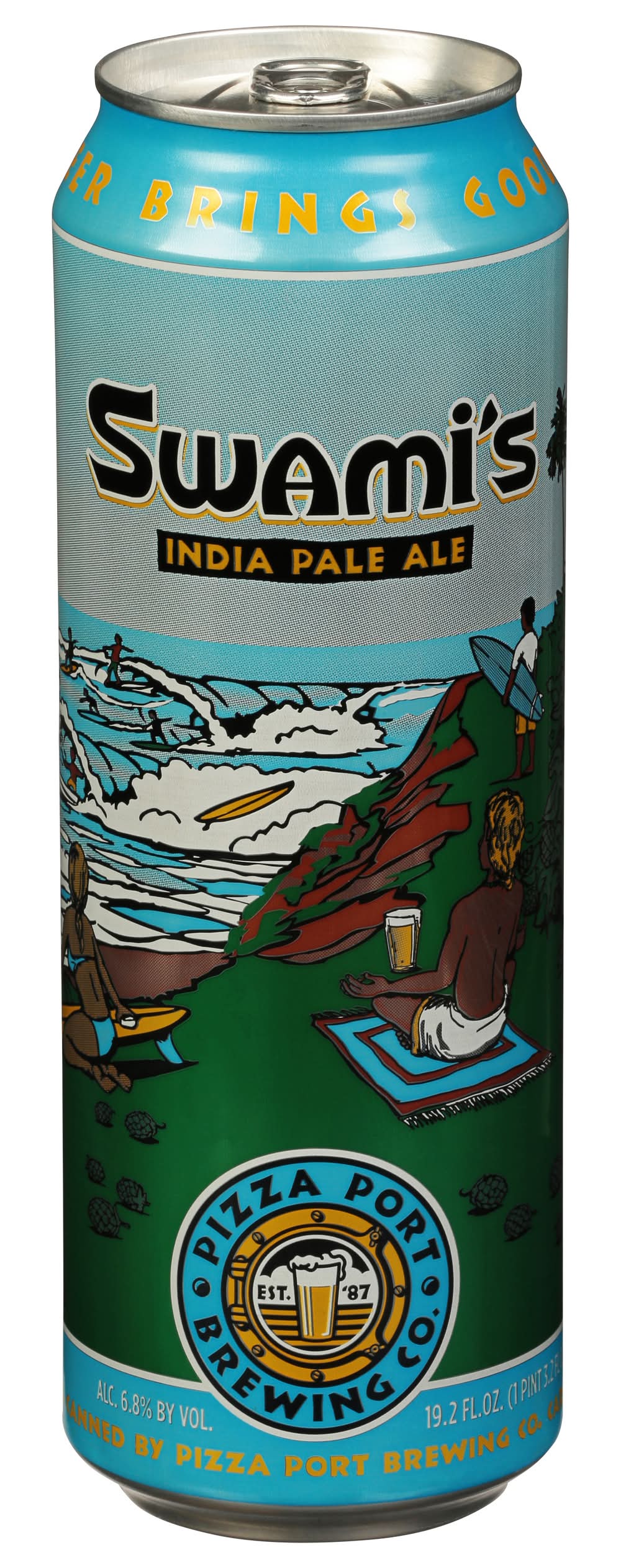 Pizza Port Brewing Co. Swami's Ipa Beer (19.2 fl oz)
